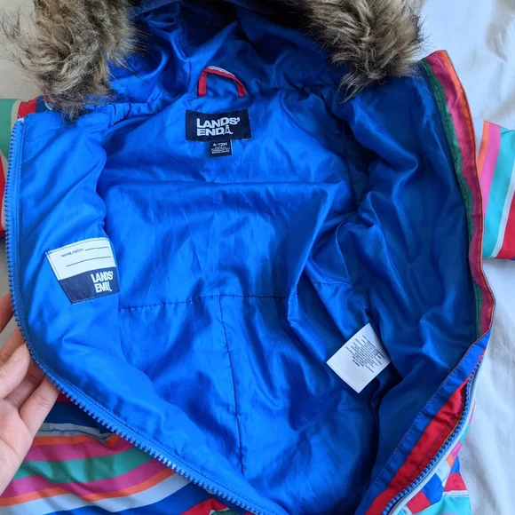 Like New Lands' End Infant Insulated Bunting Snowsuit size 6-12 months